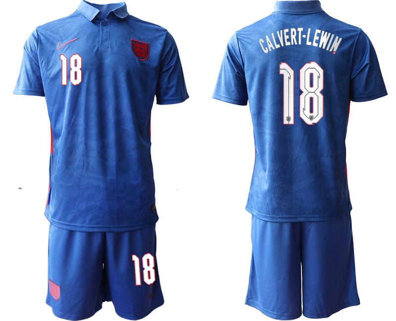 Men 2020-2021 European Cup England away blue #18 Nike Soccer Jersey